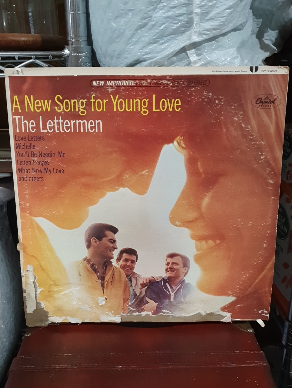 A New Song for Young Love — The Lettermen Vintage LP (Orange & Cream)